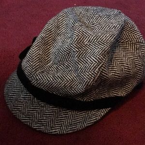 Black and White Patterned Hat